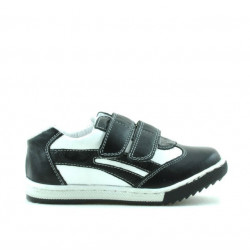 Zapatos niños pequeños 16c negro+blanco