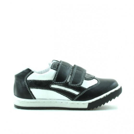 Zapatos niños pequeños 16c negro+blanco