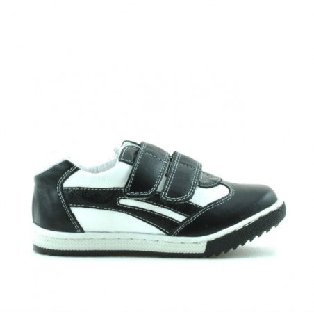 Zapatos niños pequeños 16c negro+blanco