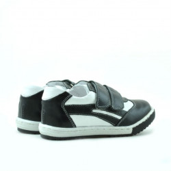 Zapatos niños pequeños 16c negro+blanco