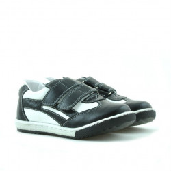 Zapatos niños pequeños 16c negro+blanco