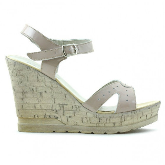 Sandalias mujer 5021 charol nude