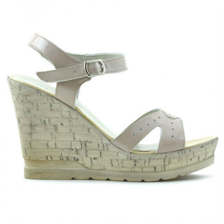 Sandalias mujer 5021 charol nude