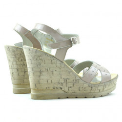 Sandalias mujer 5021 charol nude