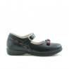 Zapatos para niños pequeños 12c negro + burdeos