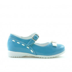 Zapatos para niños pequeños 12c charol turquesa