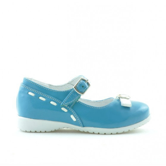 Zapatos para niños pequeños 12c charol turquesa