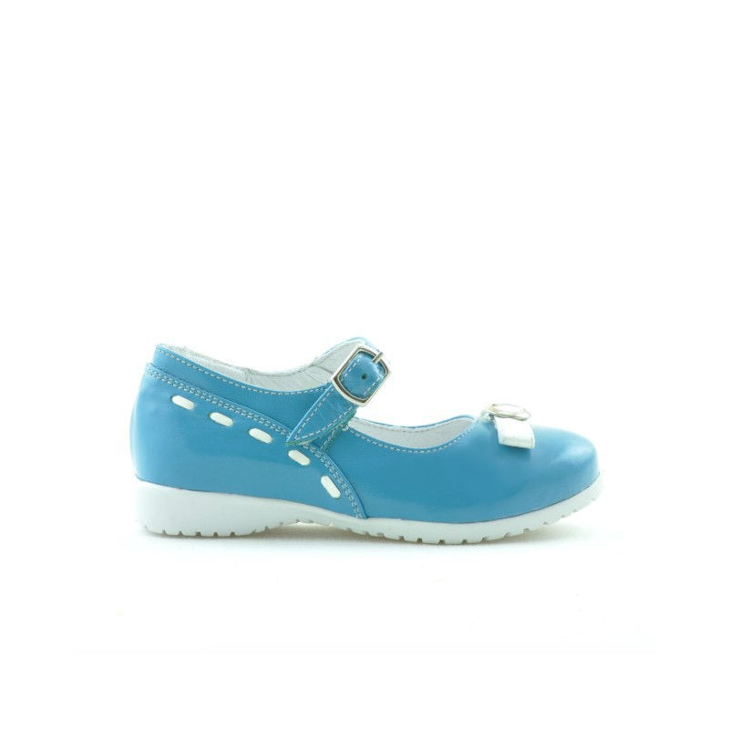 Zapatos para niños pequeños 12c charol turquesa