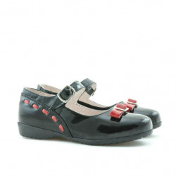 Zapatos para niños pequeños 12c charol negro+rojo
