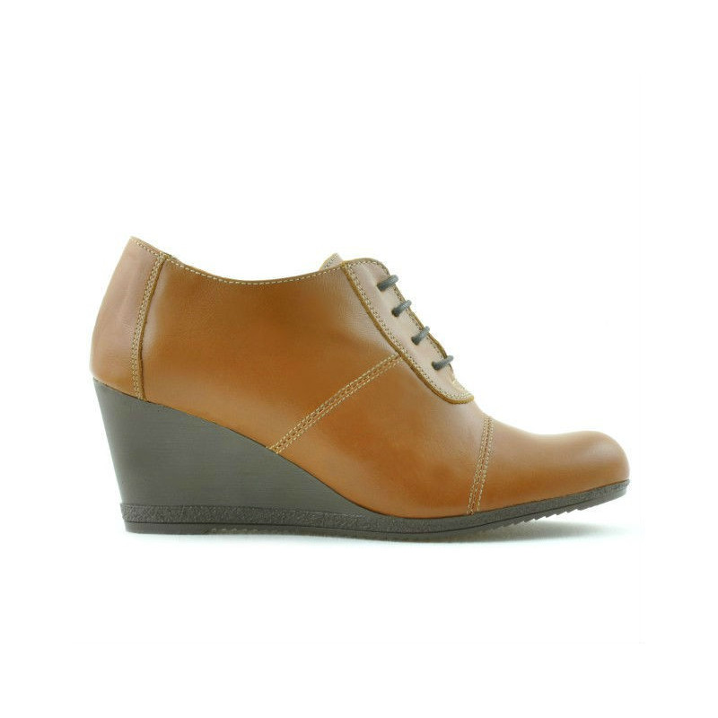 Zapatos casuales de mujer 656 marrón encerado