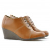 Zapatos casuales de mujer 656 marrón encerado