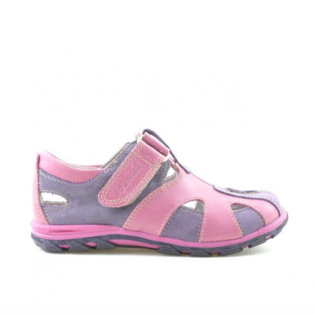 Zapatos para niños pequeños 07c morado+rosa