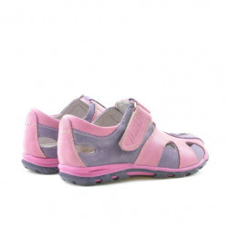 Zapatos para niños pequeños 07c morado+rosa