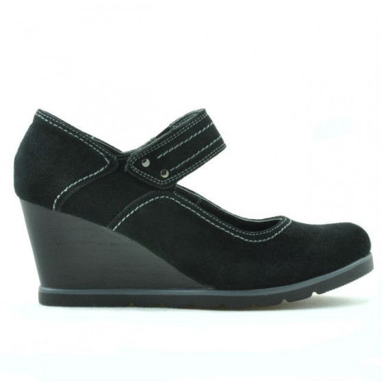 Zapatos casuales de mujer 199 negro terciopelo