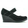 Zapatos casuales de mujer 199 negro terciopelo