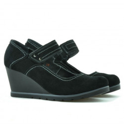 Zapatos casuales de mujer 199 negro terciopelo