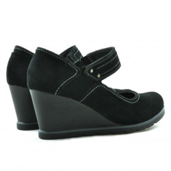 Zapatos casuales de mujer 199 negro terciopelo