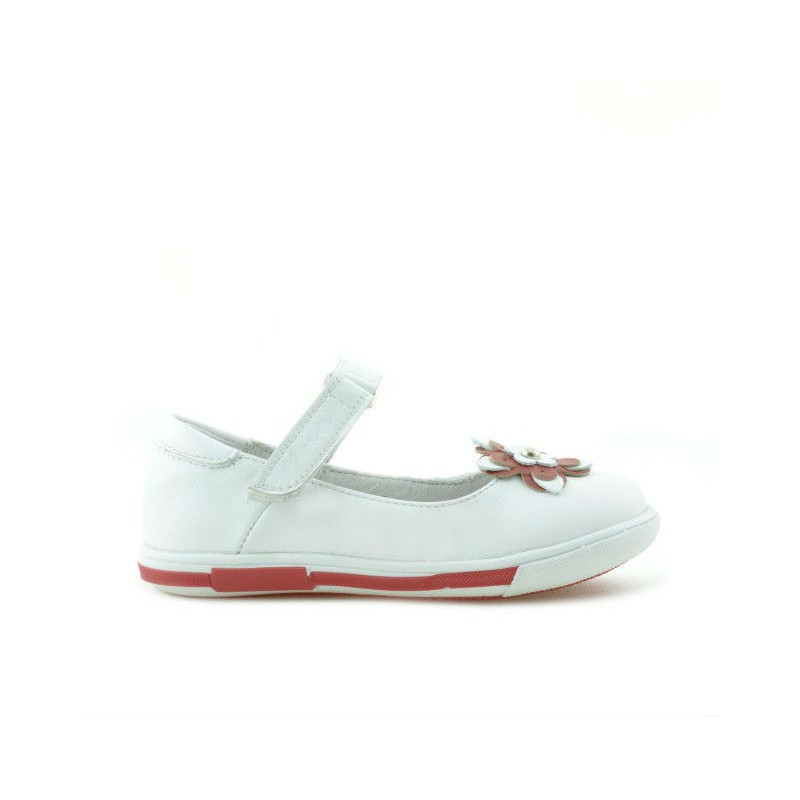 Zapatos para niños pequeños 06c blanco+rojo