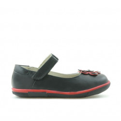 Zapatos para niños pequeños 06c negro + rojo