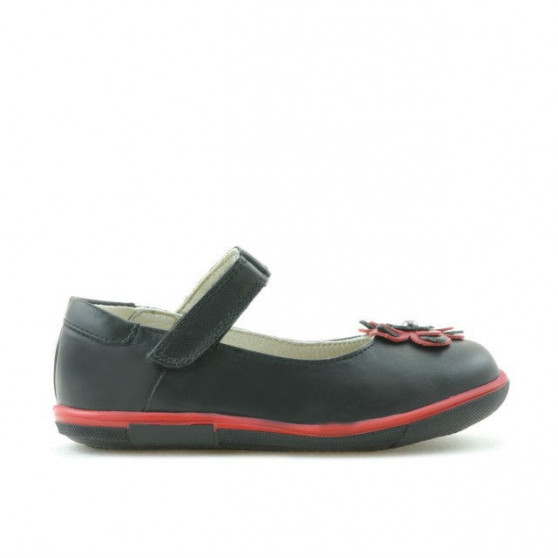 Zapatos para niños pequeños 06c negro + rojo