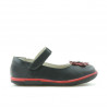 Zapatos para niños pequeños 06c negro + rojo