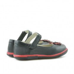 Zapatos para niños pequeños 06c negro + rojo