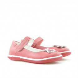 Zapatos para niños pequeños 06c rojo coral+blanco