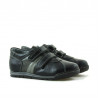 Zapatos para niños pequeños 02c negro + gris