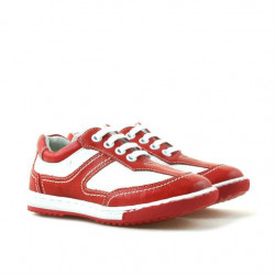 Zapatos para niños pequeños 15c rojo+blanco