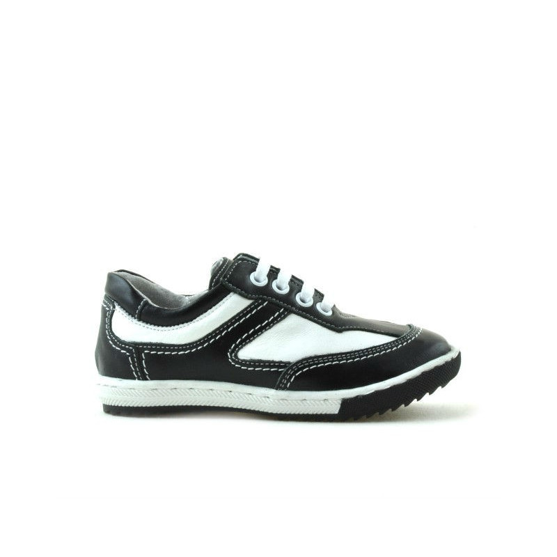 Zapatos para niños pequeños 15c negro+blanco
