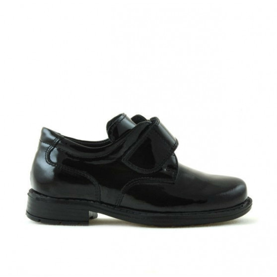 Zapatos para niños pequeños 14c charol negro