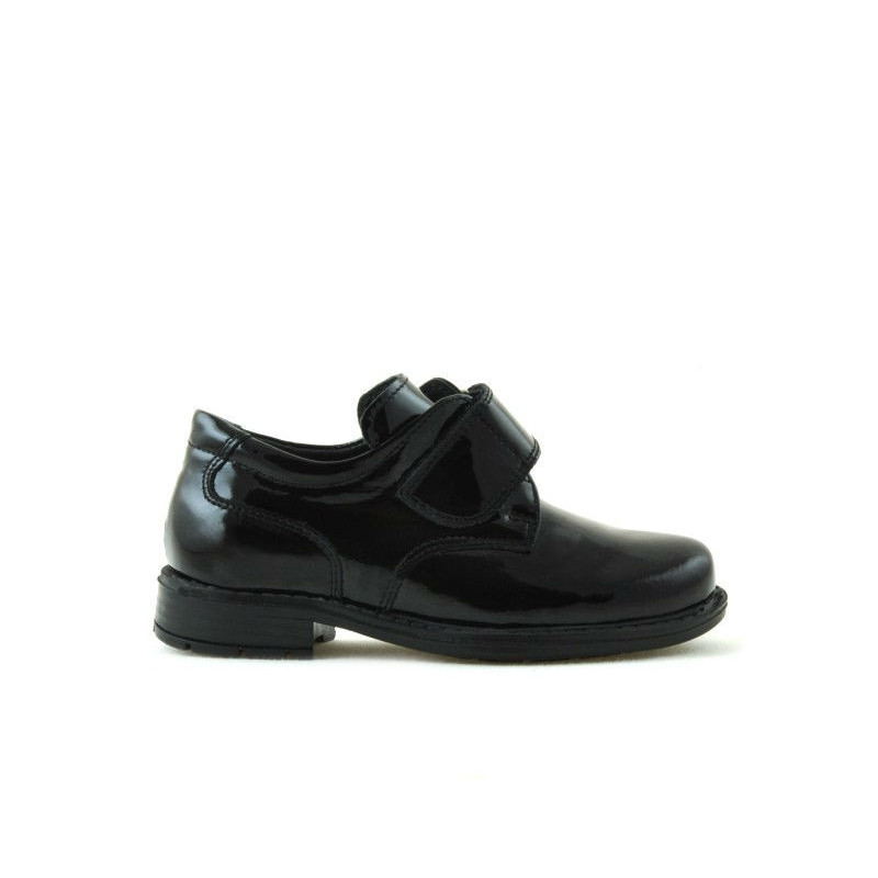 Zapatos para niños pequeños 14c charol negro