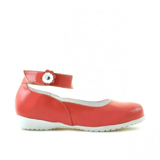 Zapatos para niños pequeños 17c charol rojo coral
