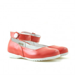 Zapatos para niños pequeños 17c charol rojo coral