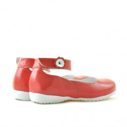 Zapatos para niños pequeños 17c charol rojo coral