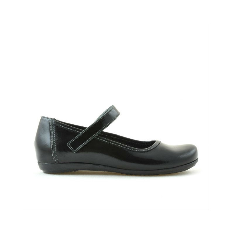 Zapatos para niños 151 charol negro
