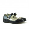 Zapatos para niños pequeños 19c charol negro+beige