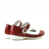 Zapatos para niños pequeños 19c charol rojo+blanco