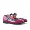 Zapatos para niños pequeños 19c charol rosa+morado