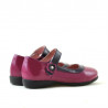 Zapatos para niños pequeños 19c charol rosa+morado