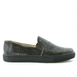 Zapatillas deportivas de mujer 658 croco café