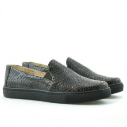 Zapatillas deportivas de mujer 658 croco café