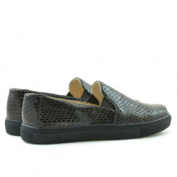 Zapatillas deportivas de mujer 658 croco café
