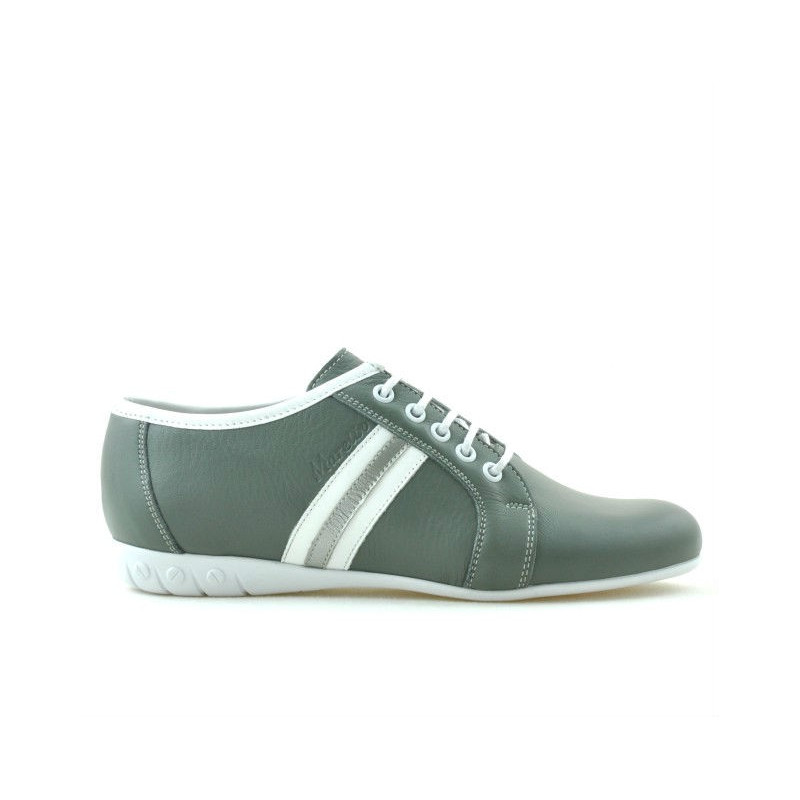 Zapatillas deportivas mujer 187 gris+blanco