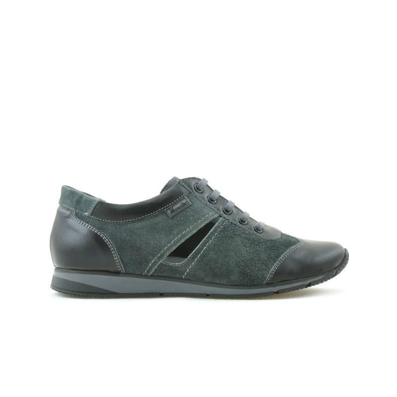 Zapatillas deportivas mujer 196 negro+gris