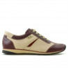 Zapatillas deportivas mujer 196 burdeos+beige