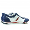 Zapatillas deportivas mujer 196 índigo velur+blanco