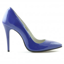 Zapatos elegantes de mujer 1241 charol azul