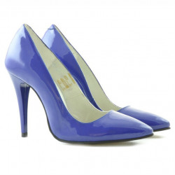 Zapatos elegantes de mujer 1241 charol azul