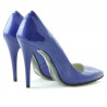Zapatos elegantes de mujer 1241 charol azul